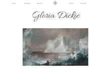 Tablet Screenshot of gloriadickie.com
